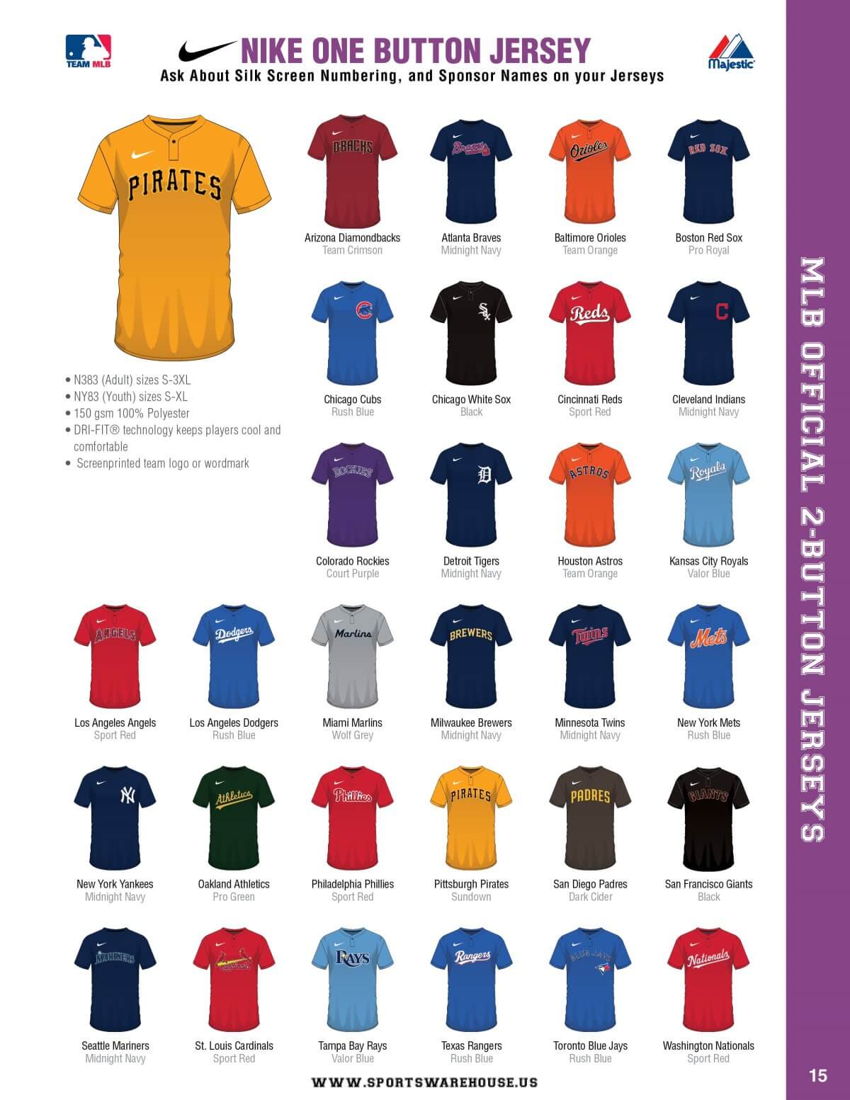 Nike Major League Jerseys Sports Warehouse