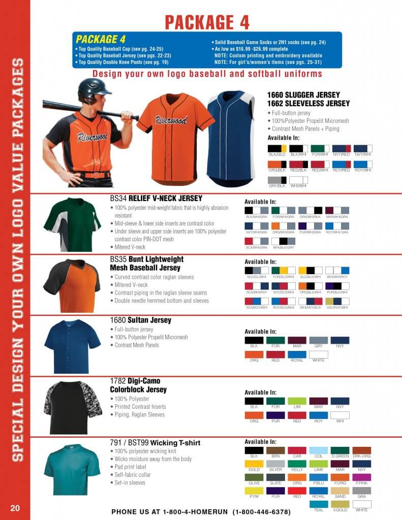 Design Your Own Logo Uniform Packages Sports Warehouse